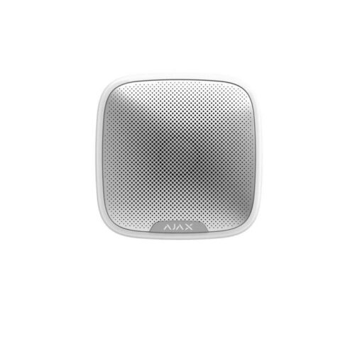 "Sirena de exterior, wireless, alb - AJAX; Presiune acustica: 85