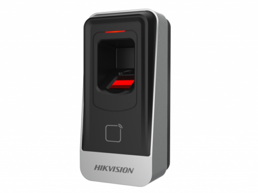 Cititor biometric si card EM 125Khz Hikvision, DS-K1201AEF; citeste carduri