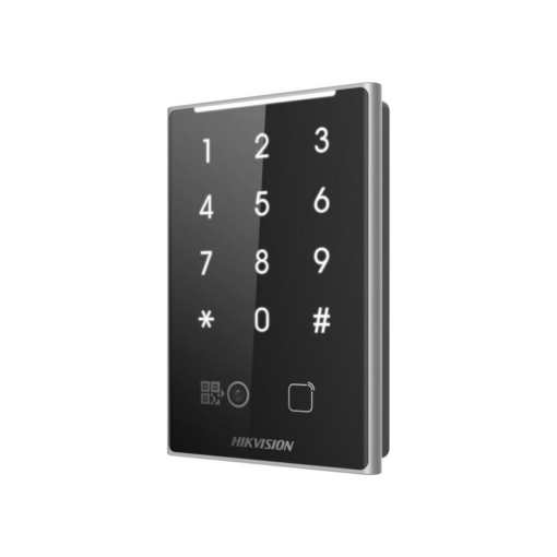 Cititor de proximitate cu tastatura si cod QR Hikvision DS-K1109DKB-QR,